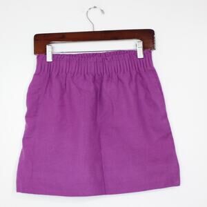 J. Crew Skirt Women's Size 00 Purple Wool Mini Skirt